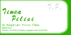 timea pilisi business card